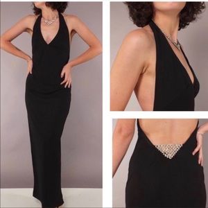 Vintage Frederick’s of Hollywood gown w/ rhinestone back
